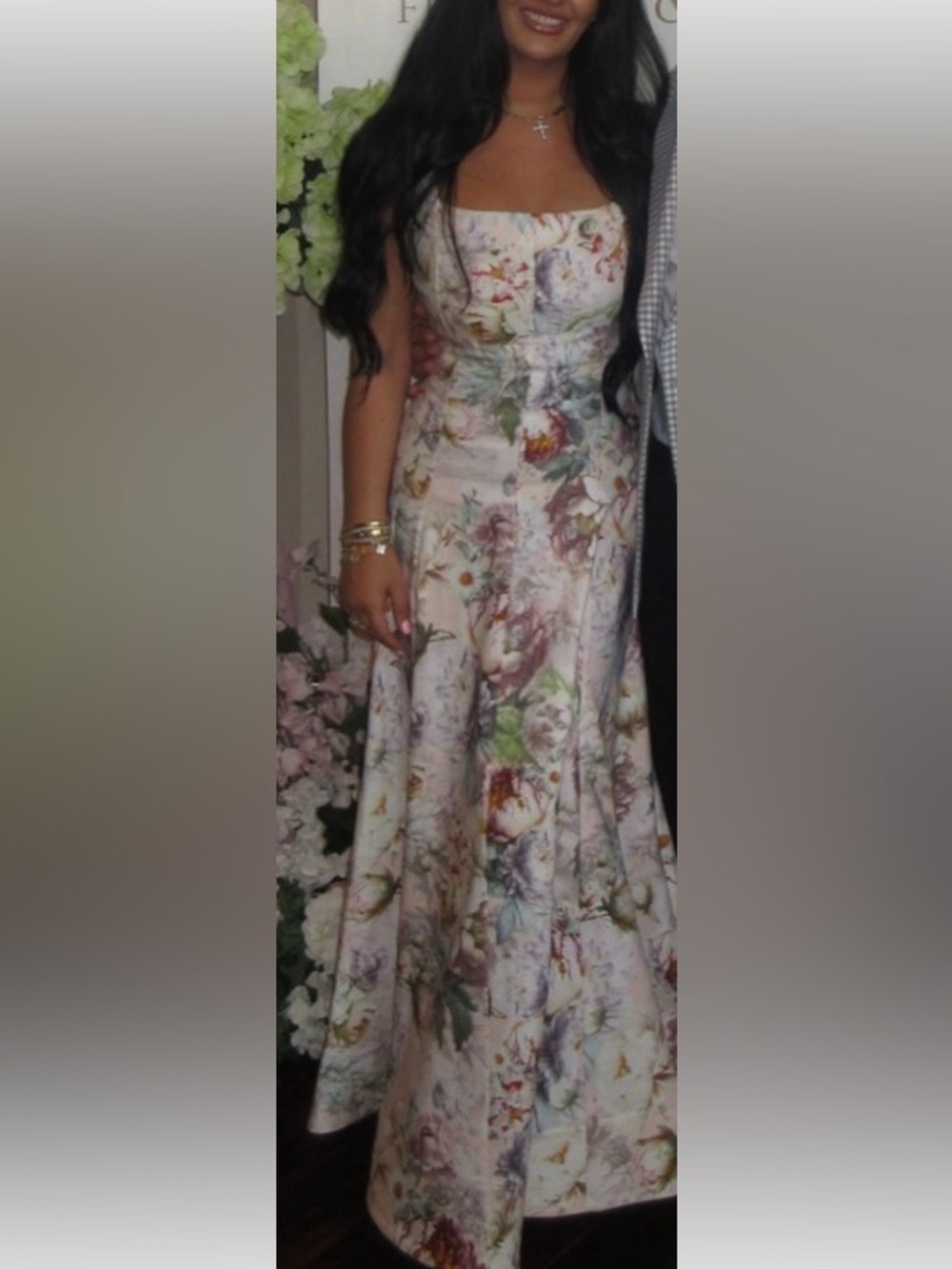 Alice + Olivia Pink Floral Maxi Dress - Picture 2 of 4